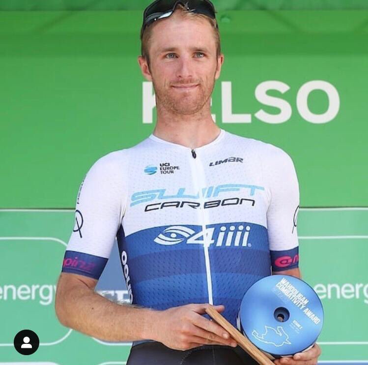williamspete's tweet image. After a cruisey stage in the bunch @thetourofbritain Stage 2 in Kelso was spent in a 3 man break representing @swiftprocycling including a trip to the podium for the @wahoofitnessofficial combative award.
#tob19 #swiftcarbon #tourofbritain #kelso #cycling #williamscoaching