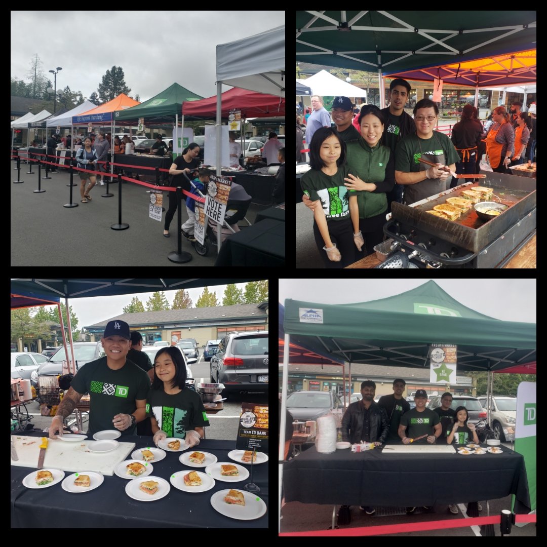 #FleetwoodFam in full force participating in the annual  #FreshStreetMarket Grilled Cheese competition!!  Please stop by and vote for us!! #TDFleetwood #WorhardAndHaveFun @GurjivChahil_TD <a href="/AndyCribb_TD/">Andy Cribb</a>