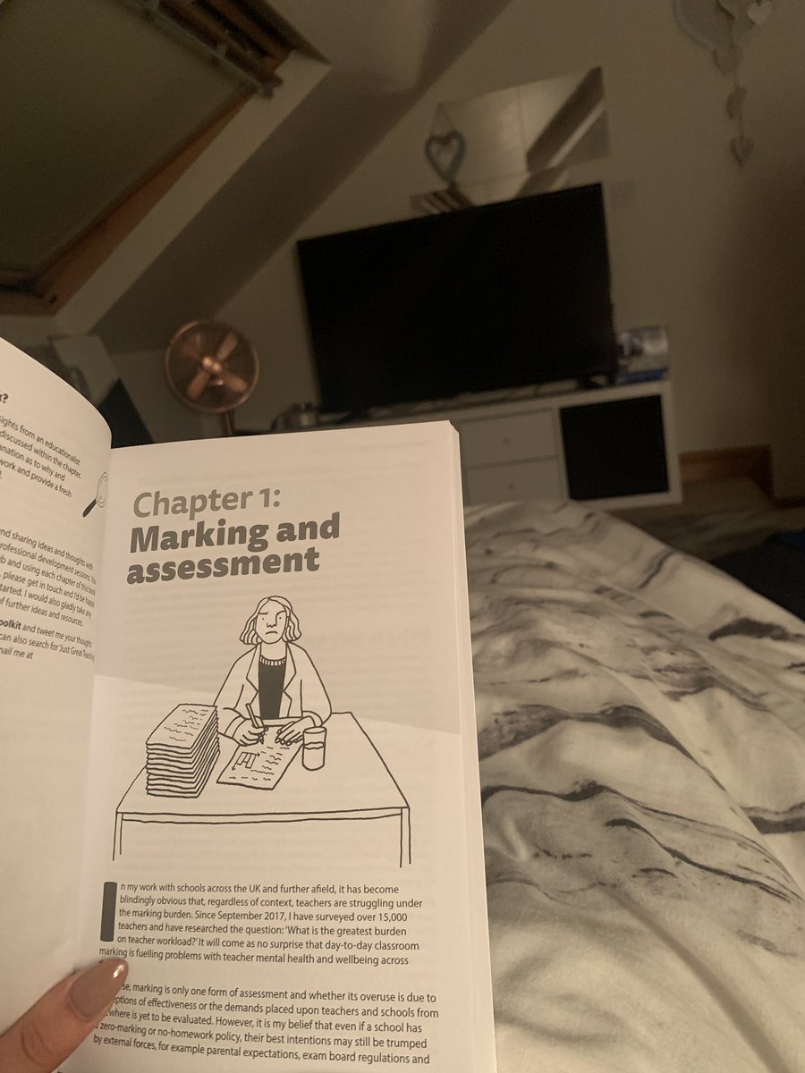 KatieEHolmes_'s tweet image. After a very productive Sunday I’m finally in bed, reading #JustGreatTeaching @TeacherToolkit been looking forward to this! 👩🏼‍🏫📚