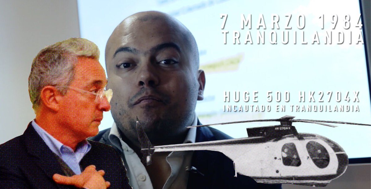JulianFMartinez's tweet photo. Uribe no descansará hasta acabar con @NoticiasUno. Desde 2001 tiene casada una pelea cuando se reveló que el helicóptero que estaba en Tranquilandia, el complejo de producción de cocaína más grande del mundo, era de él https://t.co/QwFp0T4FOI https://t.co/kVLnpKJeDZ