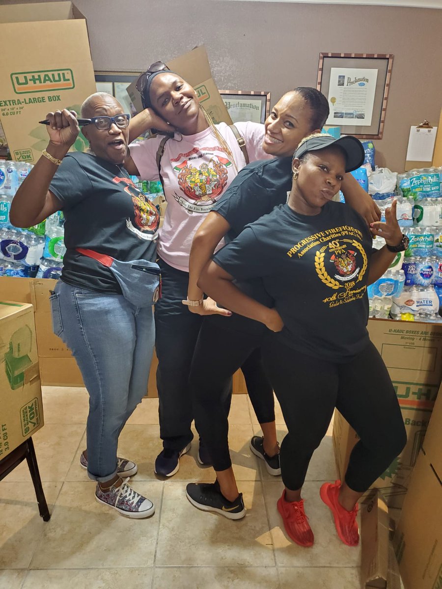 Pfacharities's tweet photo. The amazing women of the @Pfacharities working hard and striking poses...#PFACharities #gearedupforfire #GameChangers #Miami #community #support #family #Broward #GivingBackIsWhereItsAt #BlackExcellence #IABPPF https://t.co/uyvrXtroIh