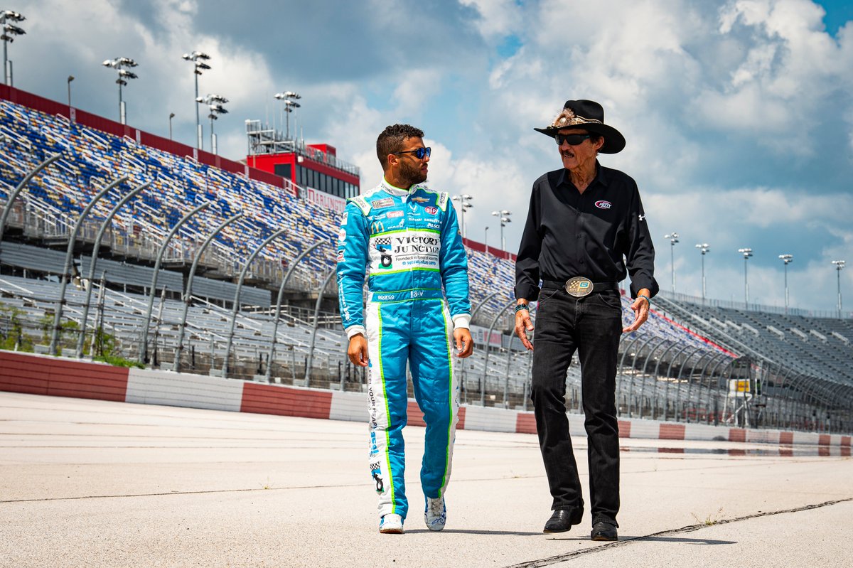 TooToughToTame's tweet photo. Can we just pause for a second and recognize that @BubbaWallace just had a CAREER THIRD PLACE FINISH at the #Brickyard400 

Bet The King is pretty happy rn 🤩 https://t.co/Iry7sHMyXf