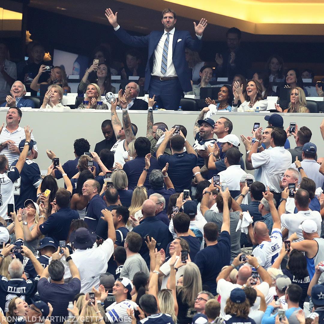 Dirk is absolute royalty in Dallas 👑