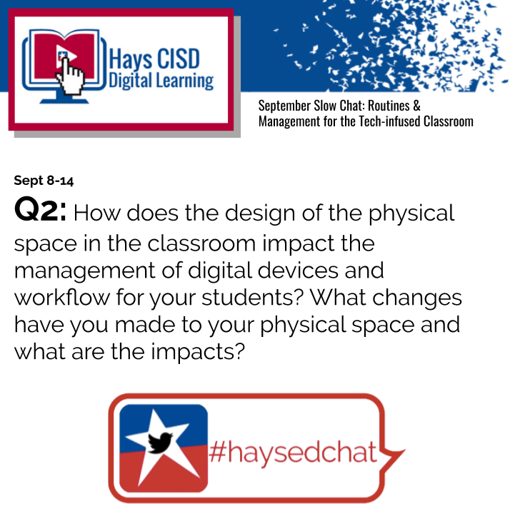 iMacmulligan's tweet photo. Q2:  #haysedchat slow chat question of the week!  @HaysContCoord @haysrebs @JaguarsJohnson @LHSLoboLove @DMS_Mustangs  @TobiasExplorers @kespanthers @CHES_Colts @Buda_Bulldogs @sciencehallsuns @Hemphill_Hawks @EGE_LEADERS   @HaysBMS #hayscisdpridebeginswithyou #haysheros https://t.co/8dsdVEWo4M