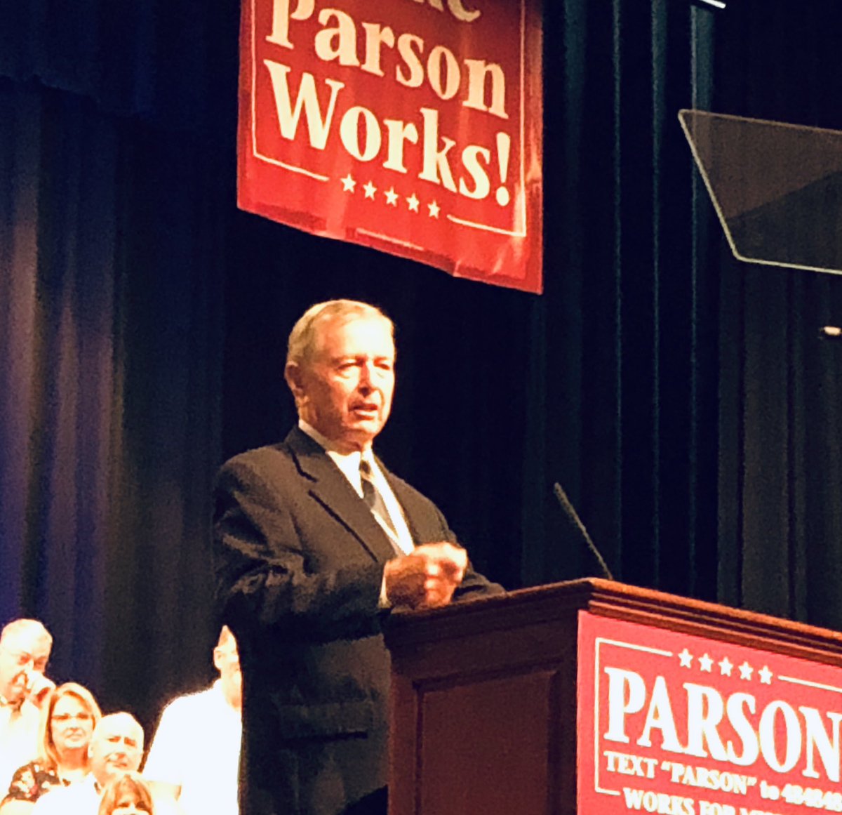 CJheartart's tweet photo. When Missouri Republicans make an announcement...we throw a party! And John Ashcroft delivered a fabulous charge, America is Great, we’ve got work to do! #parsonworks #LeadRight #2020Elections https://t.co/oZEtaMSPoZ