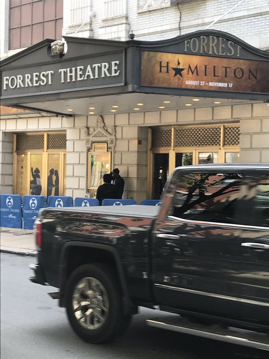 latrmikibr's tweet photo. Won the @HamiltonMusical lottery today in Philly! Such an awesome performance!#EdredUtomi and @brysontosaurus were amazing! https://t.co/hud9RVdfse