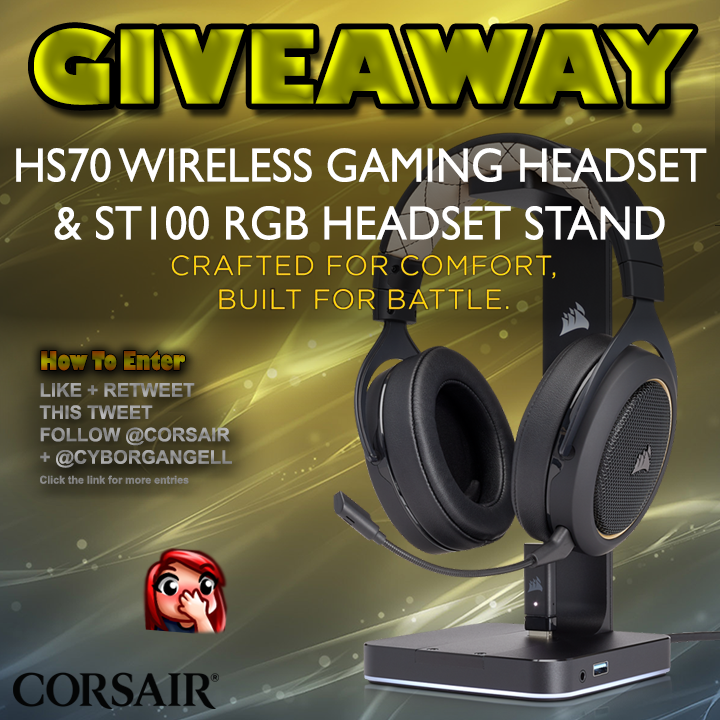 CyborgAngell's tweet photo. 💥⌨️ CORSAIR GIVEAWAY! ⌨️💥 #Ad
WIN the @CORSAIR HS70 Wireless Headset &amp; RGB Stand!!

LIKE, RT &amp; FOLLOW TO ENTER 
Click here for more entries 👇 
https://t.co/kt3sFKryFP https://t.co/1AC46EkbdW