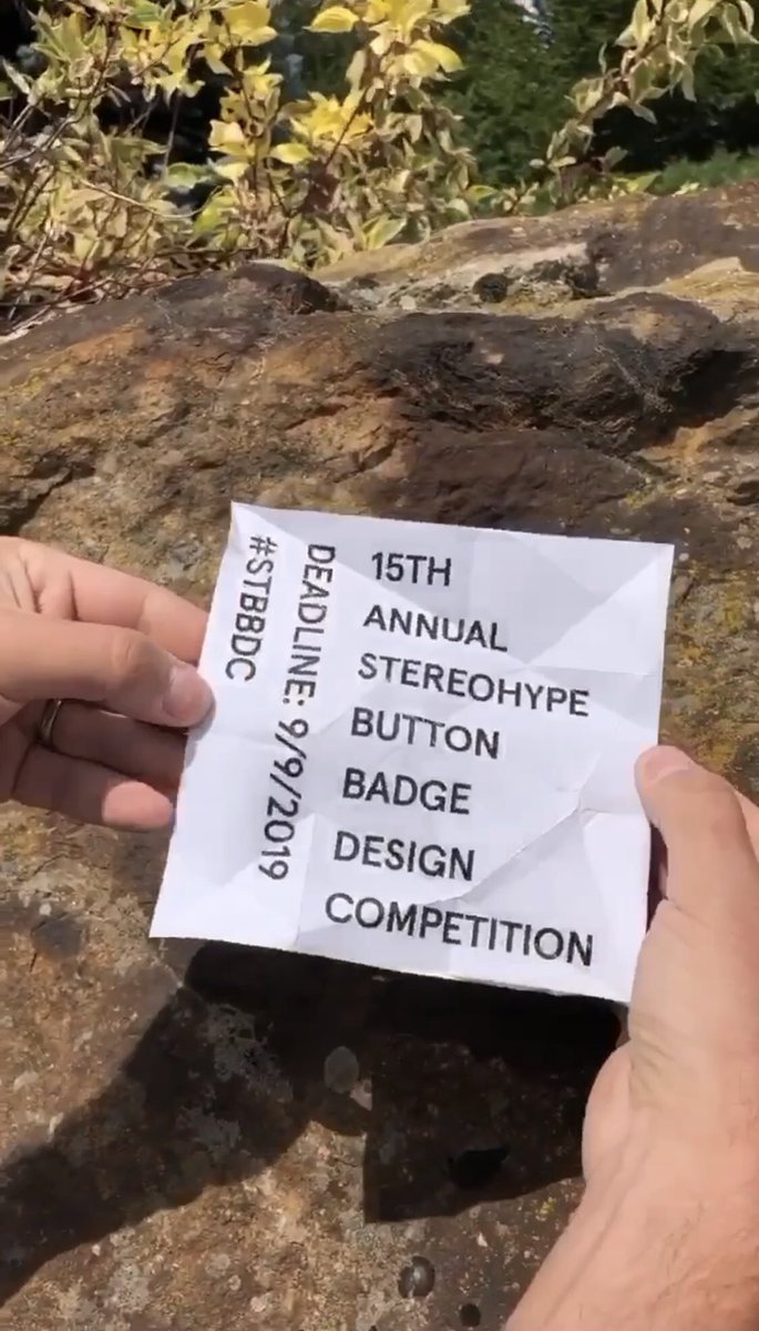 24 hours to go! Deadline, Monday night, 23.59/11.59pm, 09/09/2019. 🤞🍀🌈🎈🐿 Call for entries 2019: 15th annual @Stereohype Button Badge Design Competition stereohype.com/content/10-com… #STBBDC
—
#design #competition #contest #international #worldwide #designcontest #designcompetition