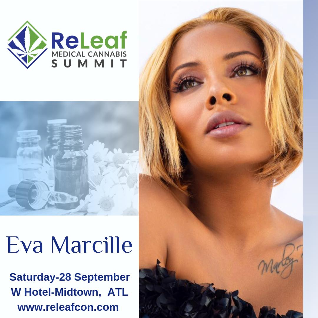 ReleafSummit's tweet photo. https://t.co/rn0VmGlkoM
Eva Marcille Sterling is an American actress, fashion model and television personality. She's premiering her CBD oil product line cEVAd at the ReLeaf Medicanna Summit.
#releafsummit #EvaMarcille #cEVAd #cannabis #cbd #atlanta #rhoa #rhoatl #antm #TopModel https://t.co/1B8zs2qsAx