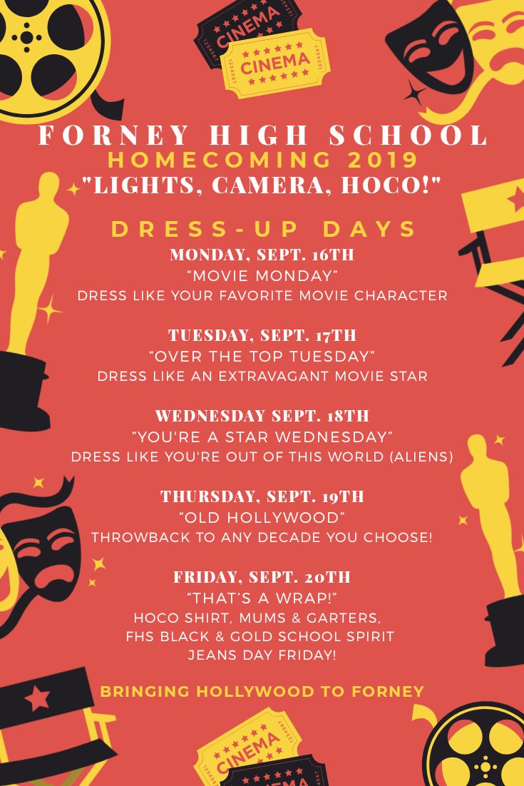 Dress-Up Days HOCO 2019 We've reached 1,000 followers Jackrabbits!!  You guys are awesome!! As promised, here are the Dress-Up Days for  Homecoming 2019!!!
