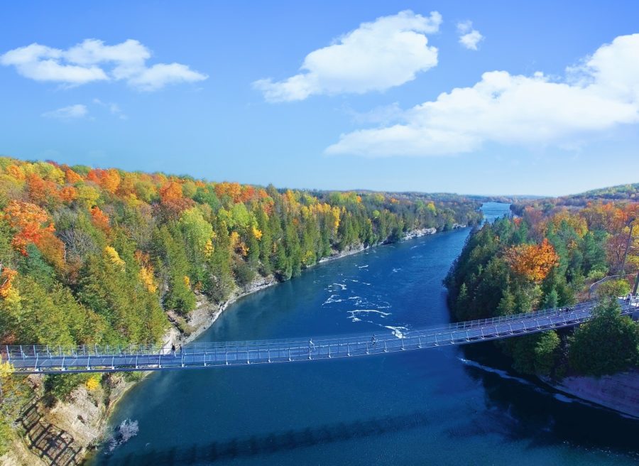 Ever crossed #FerrisPP's suspension bridge and gazed down at Ranney Gorge? bit.ly/2xBUqwe #fallcolours