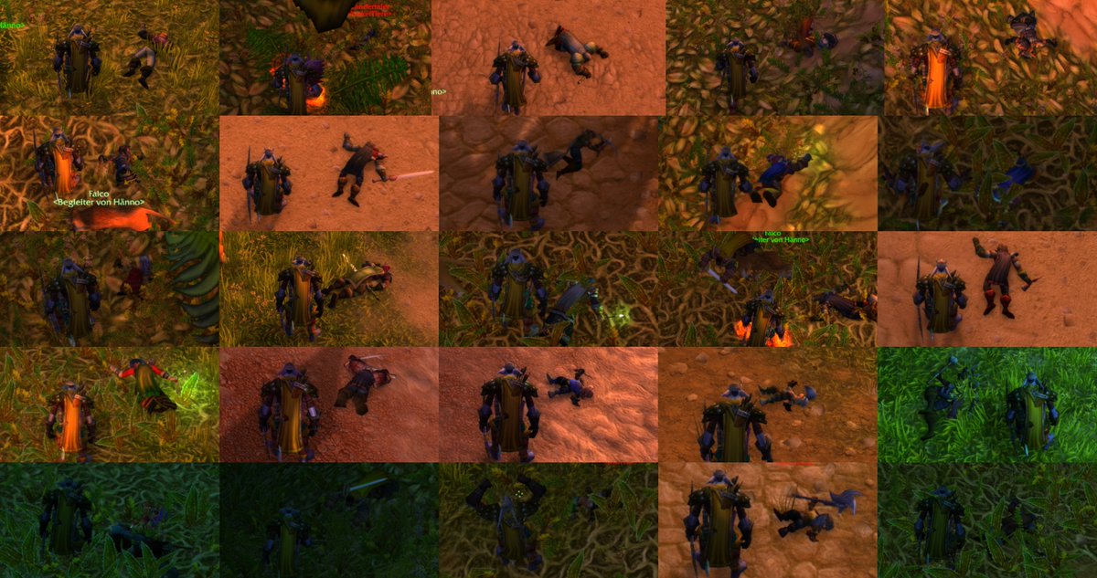 War ein gutes Warmmachen heute im Schlingendorntal.
Die meisten Ziele wurden von hinten ausgeschaltet, nachdem sie einen Mob angegriffen hatten.
Fühle mich sehr fit für die Saison.

Wer erkennt sich? :)