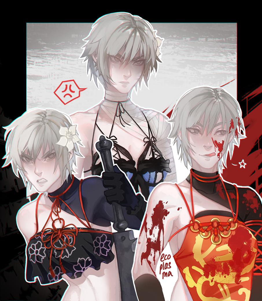 darkecoracer's tweet image. kainé’s short hair dlc is so good.
#NieR