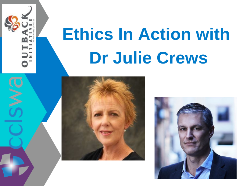 cclswa's tweet image. Expanding our #ethicalmindset! Sara Pearson attended @OutbackInOZ Ethics In Action workshop with Julie Crews  from @Leadethically &amp;amp; @dennisgentilin. #integrity #ethics #ethicalthoughts #ethicalpurpose
