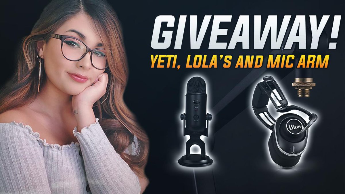 JustJydn's tweet image. 100K CELEBRATION GIVEAWAY!! ❤️🎉
1 Winner will receive a Blue Yeti, Compass Mic Arm, &amp;amp; Lola Headset.
RT + FOLLOW TO ENTER (INTERNATIONAL / ENDS 9/22)
GOOD LUCK! ❤️