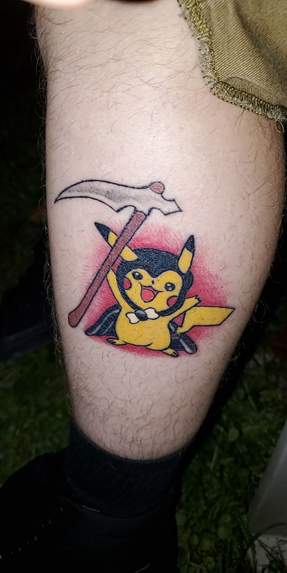 Detective Pikachu Sticker Tattoo. Thanks Wayne for