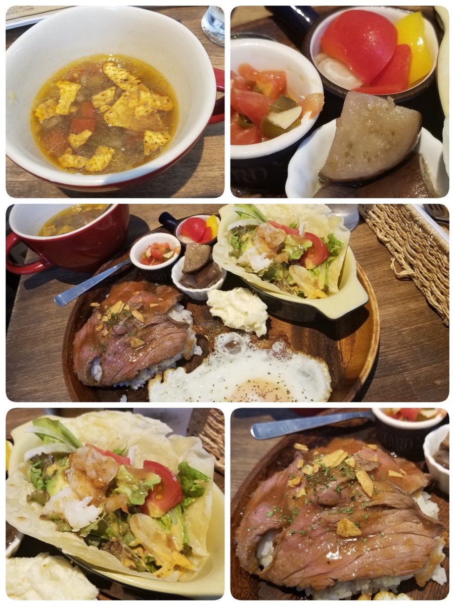 chaco3517's tweet photo. 現在かなりのマイブーム💘
ラクレットラクレットのランチ
・スープ・自家製ピクルス
・マッシュポテト・タコス
・ローストビーフ丼＆目玉焼き
どうだどうだっ‼️
絶対に食べたいでしょっ😂
オホホ(笑)

ラクレット×ラクレット
https://t.co/Srs0FJ60S2
#赤羽 #ラクレットラクレット
#ひさこ #RidePause https://t.co/tCupWu22tO