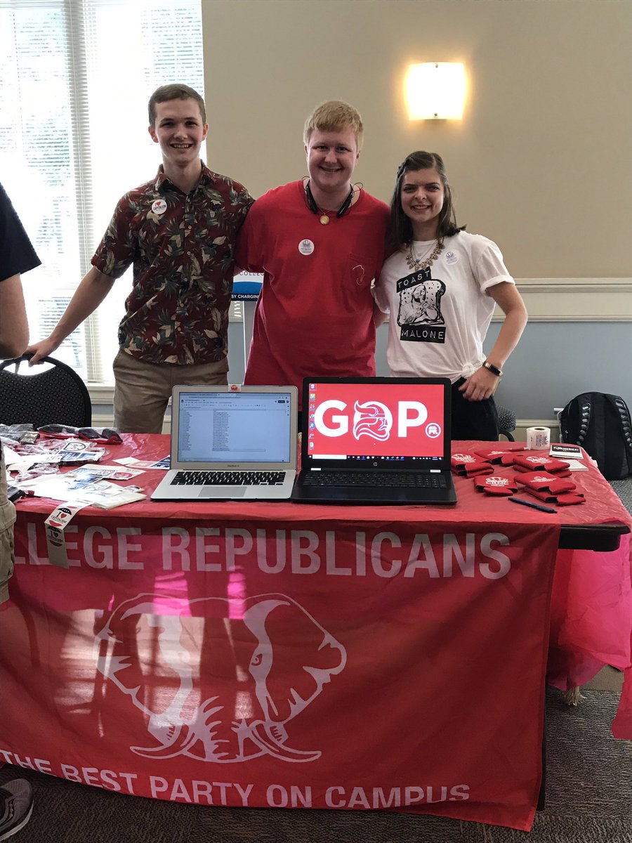 BerryCollegeGOP's tweet photo. We had a great time at the involvement fair today! Come see us at our first meeting on September 9th at 7:00pm! https://t.co/v51raDNRBe