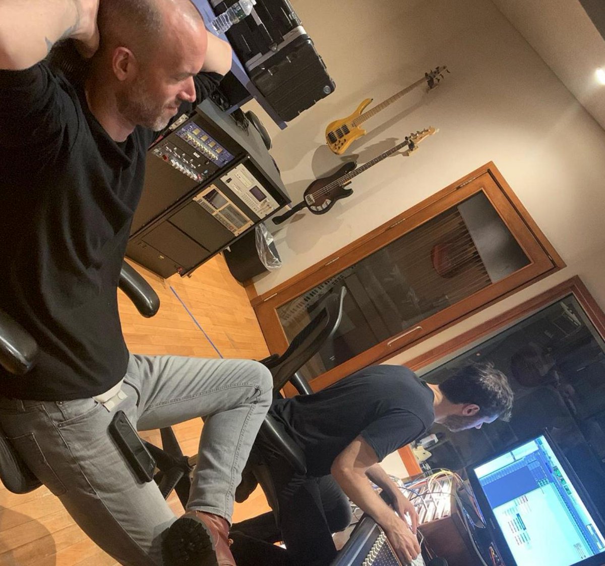 forgerecording's tweet photo. Here at Forge, @CaseyBoyCasey and Michael Leavy recorded The Eagles Anthem with @JealousyCurve and engineer @stevenlafashia for @PrestonSteve933. #audioengineering #recordingstudio https://t.co/JXBWSMRZ6X https://t.co/tdnuhOsdlY