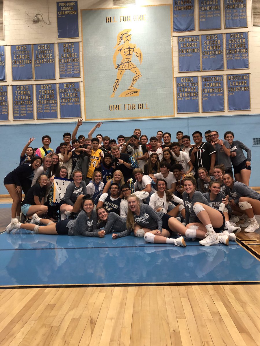 GWWestword's tweet photo. Spartan Scoreboard: Volleyball sweeps Thornton, 25-8, 25-9, 25-13. Really wasn’t that close. Shout out to a good Friday night crowd. #copreps https://t.co/YAmsiFVCR9
