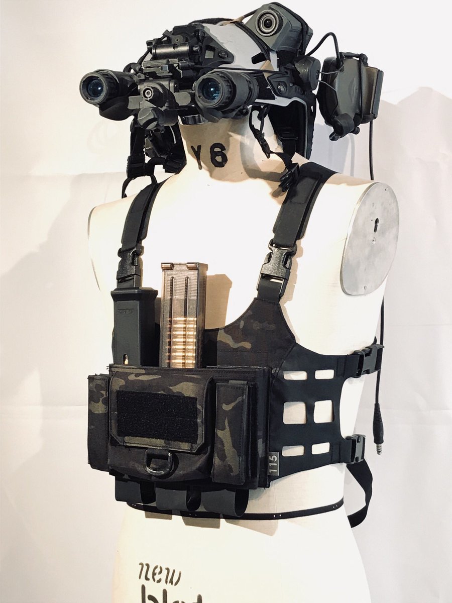 カーキ×インディゴ x115xTAYLOR C202チェストリグ ポーチ付き