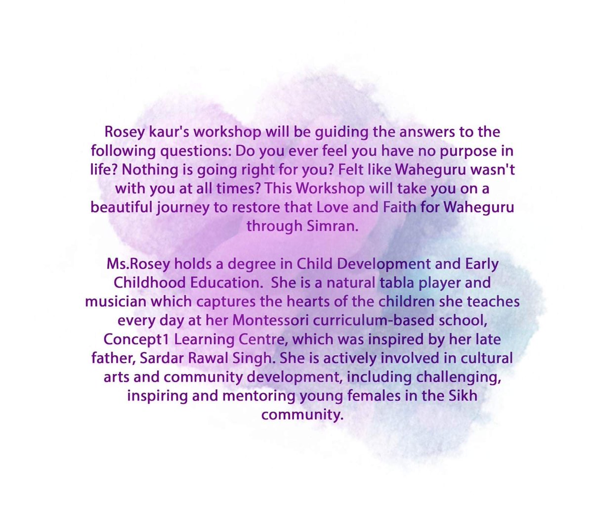 Please join us as Rosey Kaur leads us on a journey of love, faith and simran❤️🙏🏽🧘🏾‍♀️.  KU Toronto runs from sept 13-15. Register at form.jotform.com/KaursUnite/tor…