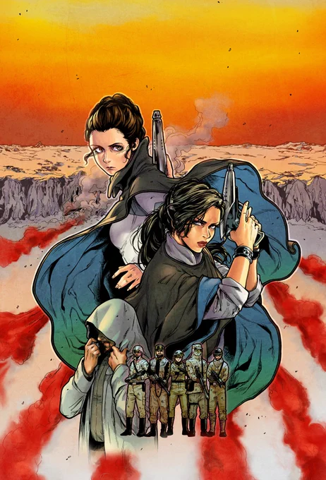 【更新】LINEマンガ「STAR WARS レイア-王女の試練-】第4話(中編)が掲載されてます。引き続きの青年議会から、そして最後のジェダイで印象深かったあのしょっぱい惑星が…?休載明けですがぜひお付き合い頂けたら嬉しいです。個人的に大好きなバッテンも再び出てます?
#LINEマンガ #starwars 