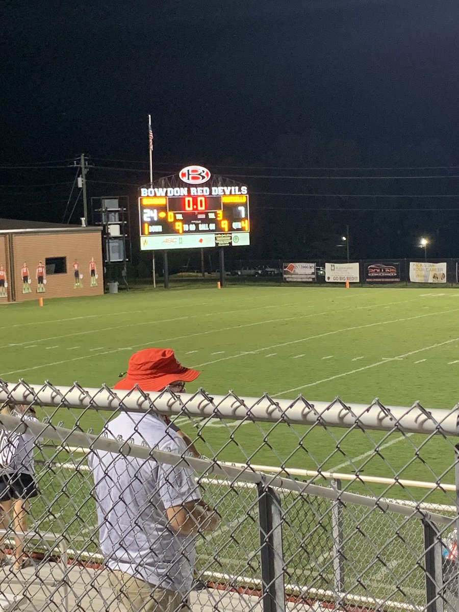 bowdonstudents1's tweet photo. Congratulations to the Red Devil football team on a 24-7 win over Monticello. They are on a 3-0 start to the season! @High5Sports @bowdonrecruits https://t.co/XANkKYY9gQ