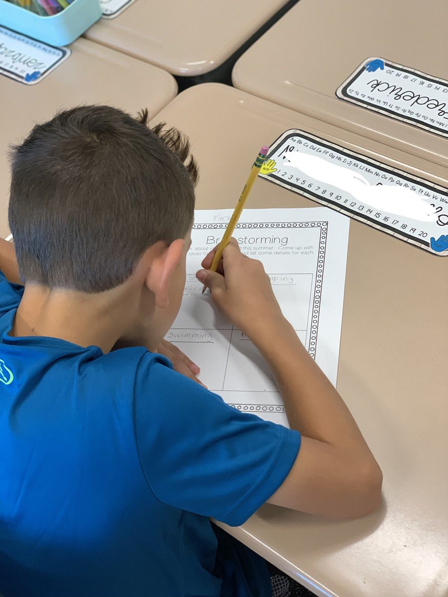kristen_lamson's tweet photo. Writing about our summer vacations...☀️✏️#prideinourtribe #LaFayettepride #Waterloopride https://t.co/ARzYdZVrok