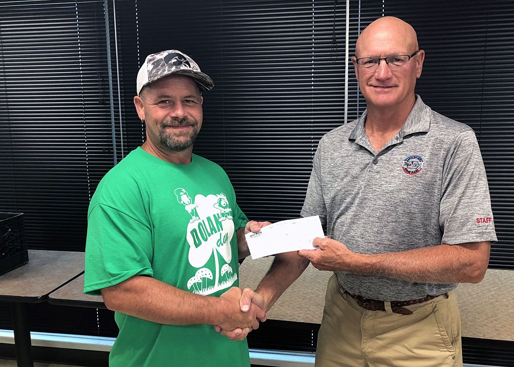 EIHonorFlight's tweet photo. At a recent meeting, Chad Marion of Lancer Lanes presented Eastern Iowa Honor Flight with another donation from a recent bowling tournament.  This year's total was over $4,600.  Thank you to Chad and all at Lancer Lanes who continue to support EIHF! #iowahonorflight https://t.co/wBZO5VOObh