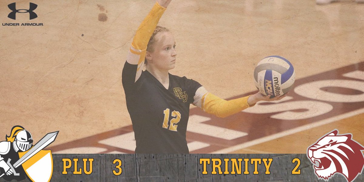 23rd-ranked <a href="/PLUVolleyball/">PLU Volleyball</a> serves up the 3-2 upset of 7th-ranked Trinity to close out day 1 in Texas! #GoLutes