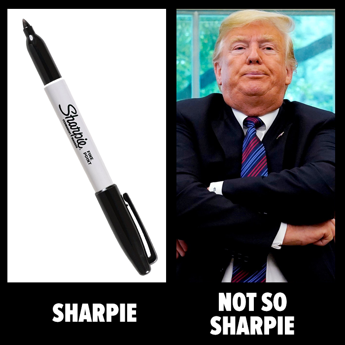 dcbat's tweet photo. #BillionDollarLoser #DonaldTrump #DonaldDumbassDipshidiot #WhinyLittleBitch #LiarInChief #VeryStableGenius #CaptainSnowflake #Brokeahontas #TrumpHesNotMyType2020 #RacistInChief #RacistDonaldTrump #Fullofshiticus #Donorrhea #SpankieMcSharpie #sharpiegate https://t.co/8Lju7eiXxS