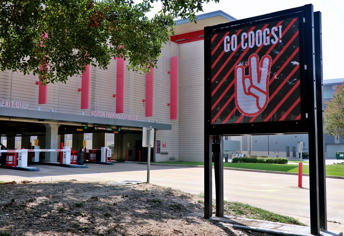 uhparking's tweet photo. We support Cougar Athletics! Go Coogs! #GoCoogs @UHCougarFB @UHCougars @UHouston https://t.co/AZEvbosb5n