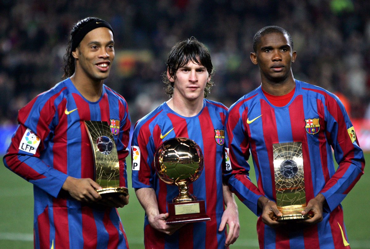 TeamEtoo's tweet photo. Fin de carrière pour Samuel Eto’o:

2 CAN🇨🇲
1 J.O 🇨🇲🥇
3 Ligues des Champions
4 Championnats 🇪🇸🇮🇹
4 Coupes 🇪🇸🇮🇹
3 Supercoupes 🇪🇸🇮🇹
1 Coupe du monde (clubs)
8 fois nominé au Ballon d’Or
4 Ballon d’Or Africain

426 buts, 135 assists.

Meilleur joueur Africain de l’histoire 🐐⚽️ https://t.co/5dvfdXSjim