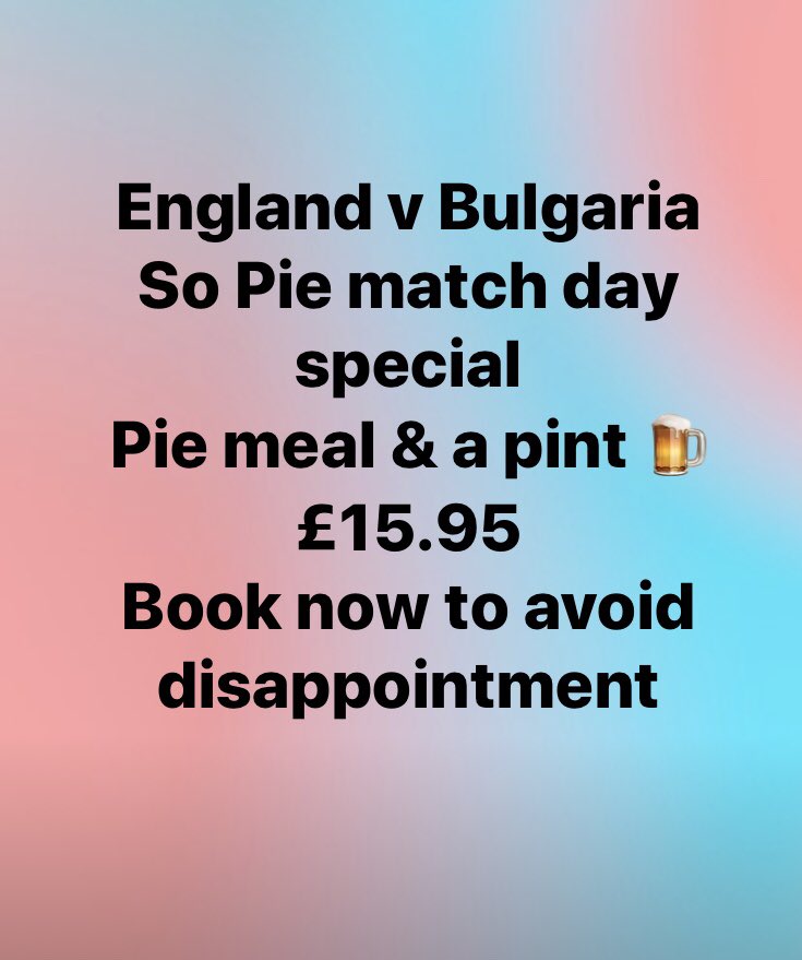 SoPiegloucester's tweet image. Call us on 01452557648 to reserve your table #lovepie #englandfootball #WDYT