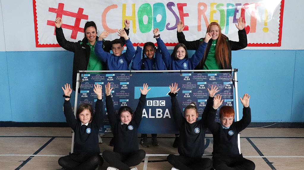 Hibernian Football Club (@hibernianfc) on Twitter photo 💚| <a href="/HibsLadies/">hibsladies</a> trio <a href="/CailinMichie/">Cailin Michie</a>, <a href="/ellisnotley6/">Ellis</a> and <a href="/KirstenReilly16/">Kirsten Reilly</a> have been busy promoting Wednesday's <a href="/UWCL/">UEFA Women’s Champions League</a> showdown with <a href="/SlaviaZeny/">SK Slavia Praha ženy</a> - which will be shown on <a href="/bbcalba/">BBC ALBA</a> if you can't make it to Easter Road.
<a href="/canalviewpsedin/">Canal View PS</a> <a href="/pgprimary/">ParsonsGreenPrimary</a> <a href="/taobhnapairce/">Taobh Na Pàirce</a> 💚| <a href="/HibsLadies/">hibsladies</a> trio <a href="/CailinMichie/">Cailin Michie</a>, <a href="/ellisnotley6/">Ellis</a> and <a href="/KirstenReilly16/">Kirsten Reilly</a> have been busy promoting Wednesday's <a href="/UWCL/">UEFA Women’s Champions League</a> showdown with <a href="/SlaviaZeny/">SK Slavia Praha ženy</a> - which will be shown on <a href="/bbcalba/">BBC ALBA</a> if you can't make it to Easter Road.
<a href="/canalviewpsedin/">Canal View PS</a> <a href="/pgprimary/">ParsonsGreenPrimary</a> <a href="/taobhnapairce/">Taobh Na Pàirce</a>