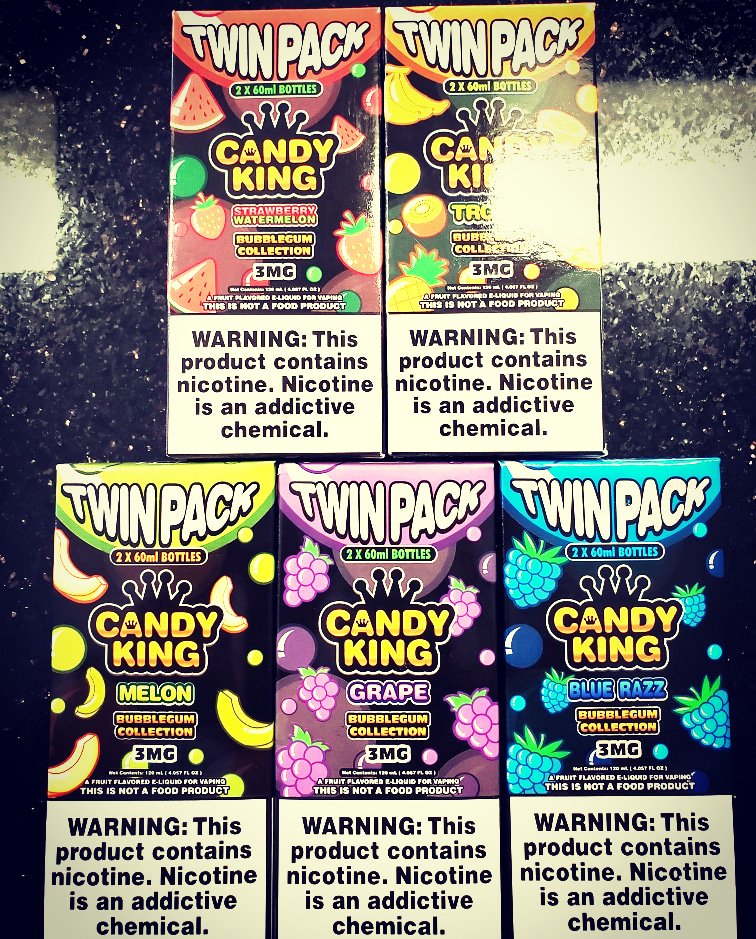 ie_vapes's tweet photo. New Candy King twin packs in stock #vape#vapeon#vaper#ie#inlandempire#clouds#eliquid#instavape#mods#mod#vapelife#vapetricks#vapenation#vapema#ontario#ecig#vaping#cloudchase#vapecommunity#dripclub#vapesociety https://t.co/4oEkKNuSyV