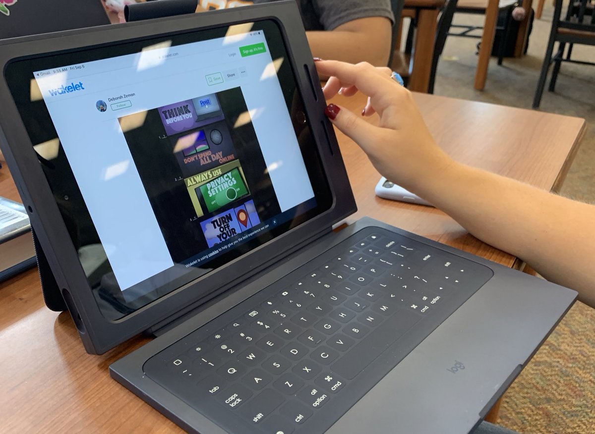 Z_Brarian's tweet photo. Had the opportunity to test drive my #Wakeout with one of my students!! Here’s a sneak peak! Blog coming soon 🎉👍🏻🎊🙌🏼 Success!! #edtech #wakeletwave #breakoutedu #innovation https://t.co/aYkp4CEgHE