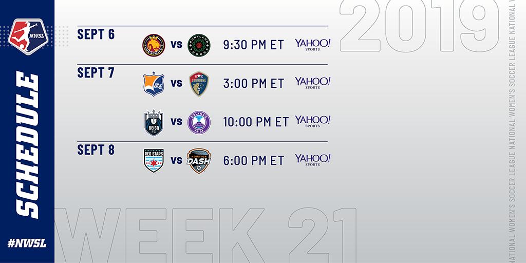 NWSL's tweet photo. 👀

A full slate of games this weekend, starting tonight. 

#NWSL https://t.co/uggL8sYva3