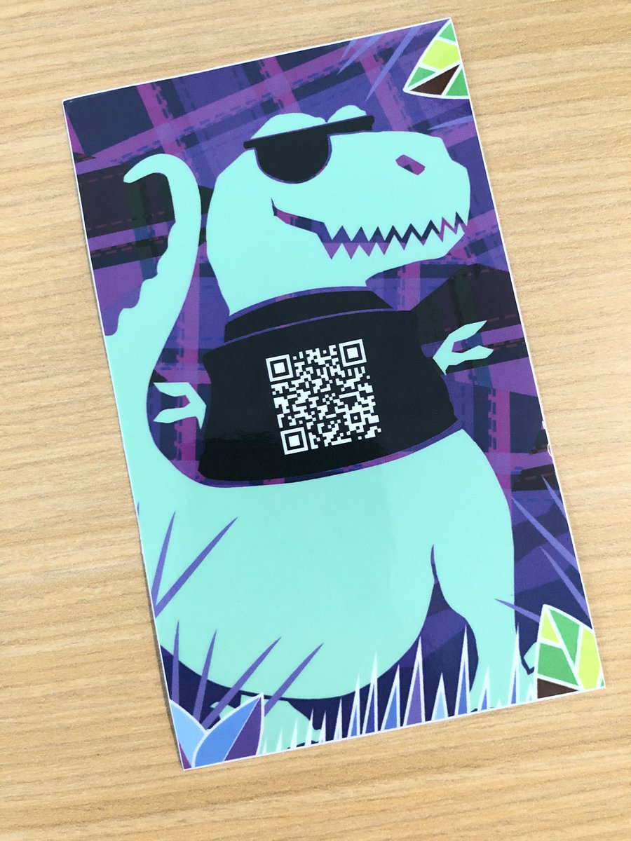 PolyesterDino's tweet image. That’s the best-looking sticker I’ve ever seen. #merchthatmakesyougorrrrrrawr