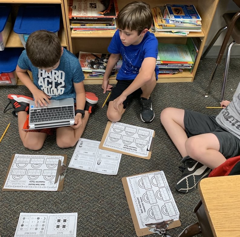 Working in teams to make the escape! Great fun with this character trait breakout activity. <a href="/HumbleISD_HHE/">Hidden Hollow Elementary</a> #leadercollaborator #criticalthinker