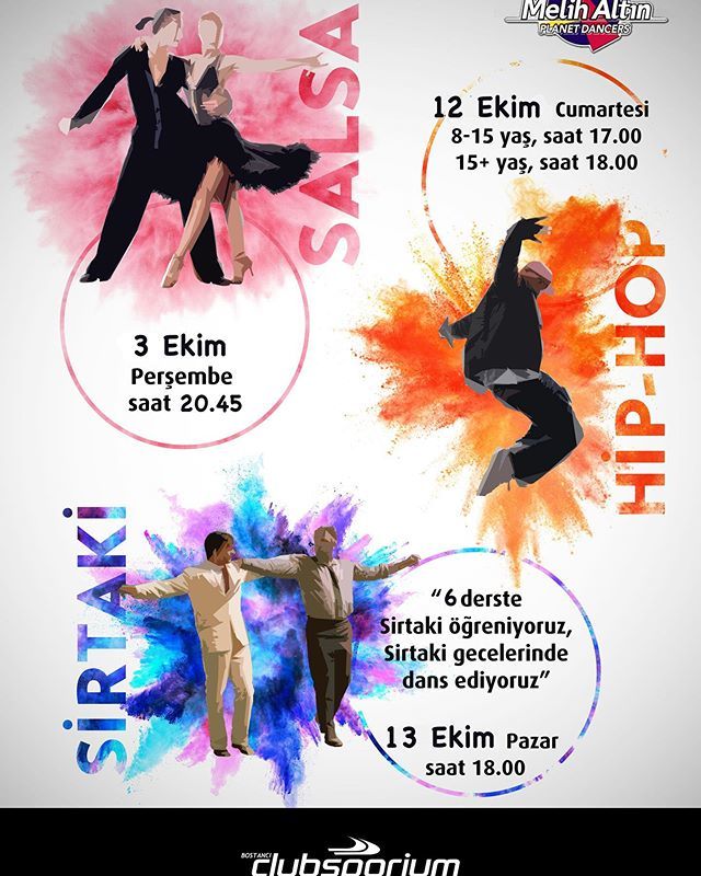 2019-20 sezonu dans derslerimin başlangıç tarihleri... 💃🎶🕺🏼 #melihaltın #melihaltindans #latindans #latindance #dansdersleri #salsa  #kizomba #dans #dance #danskursu #salsa #kizomba #bachata  #chachacha #hiphop #popping #locking #sirtaki #sirtakidersi #sirtakikursu #hasapiko…