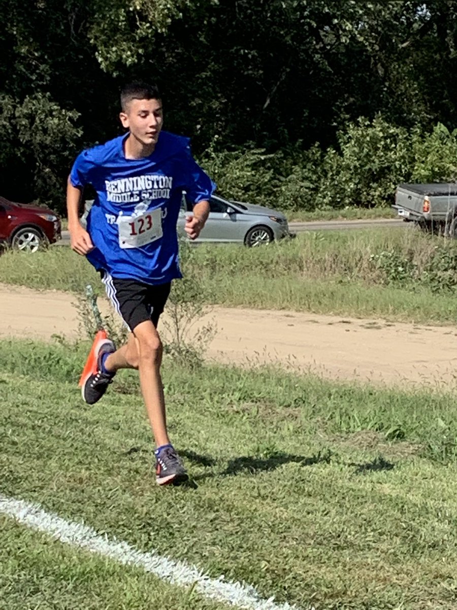 BenningtonMS_XC's tweet photo. Ryan Burton came in at 15th place at the Seward MS XC Invite @WeRBenningtonMS #congratsryan https://t.co/z1BNDMOKu1