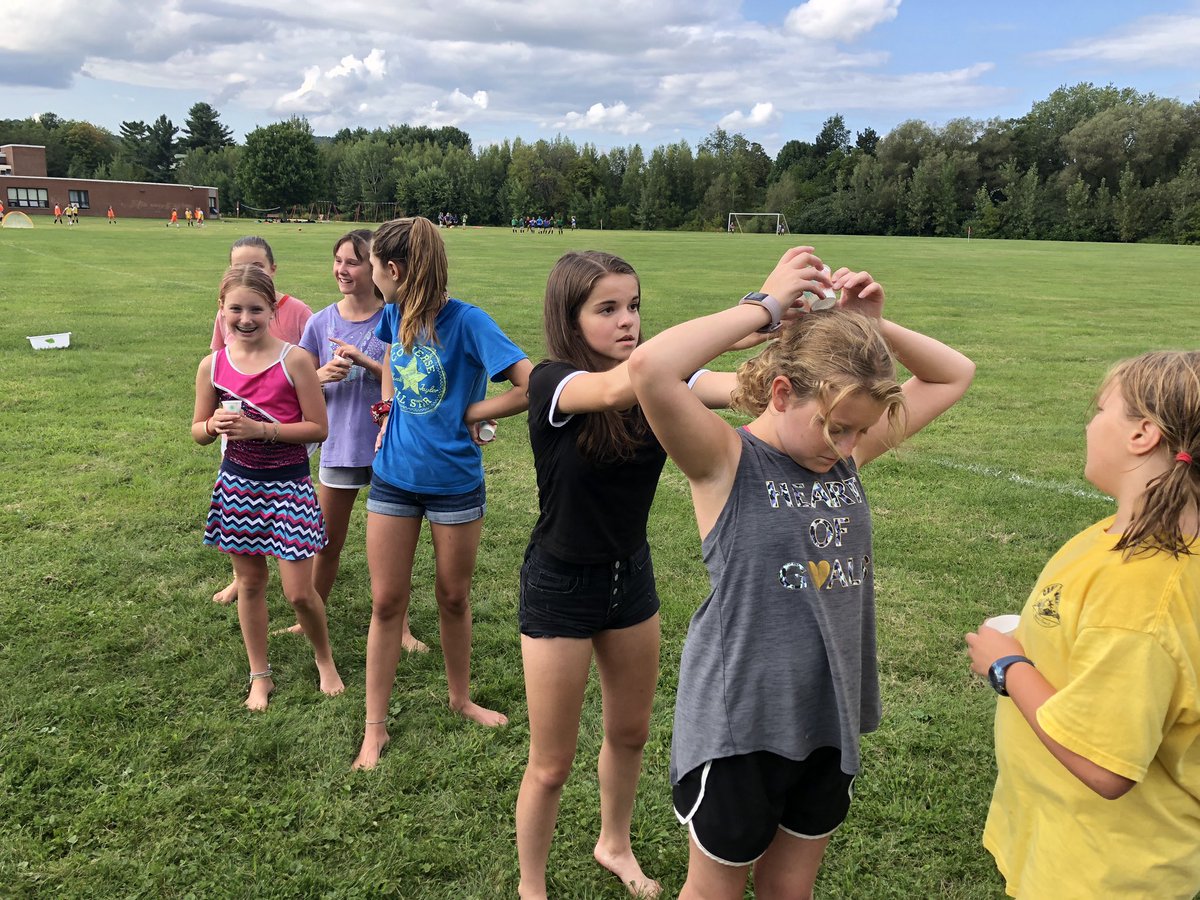 kate_roberge's tweet photo. When it’s hot out, you do fun water games to pass the time and get to know one another. ❤️🖤 #BRMSFH #Buildingstronghumans #alwaysworktogether https://t.co/Zvb8W8YiE6