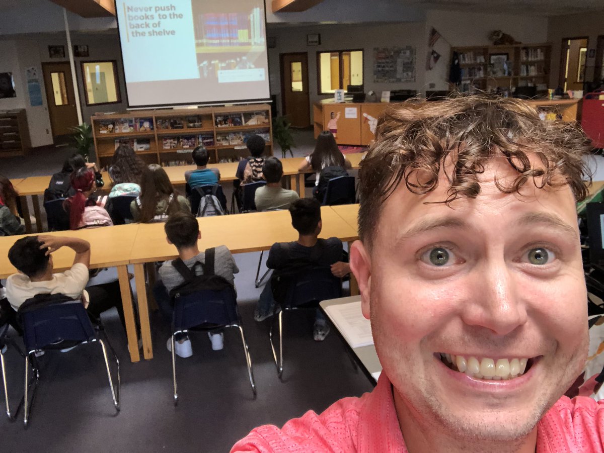 blakerspace's tweet photo. Finished library orientations for 834 students over the last week and a half. It was the most fun Iβve ever had in the library. Sad they are over, but canβt wait until Monday to see what the rest of the year holds.
#scobee
#scobrary
#scobrarian
@swisd_sco
@swisd
@swisd_academics https://t.co/Nrrt3jKlLv
