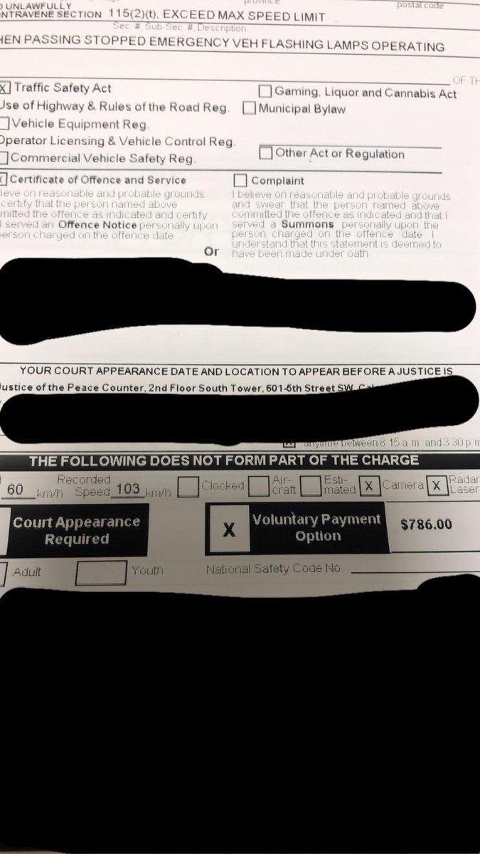 Slow down when passing stationary emergency vehicles/Tow Trucks with lights flashing ❗️

This #yyc driver learned an expensive lesson for driving 103 km/h past stationary on-scene emergency vehicles! The limit is 60 km/h in the adjacent lane.

#Calgary 

moveoverab.ca