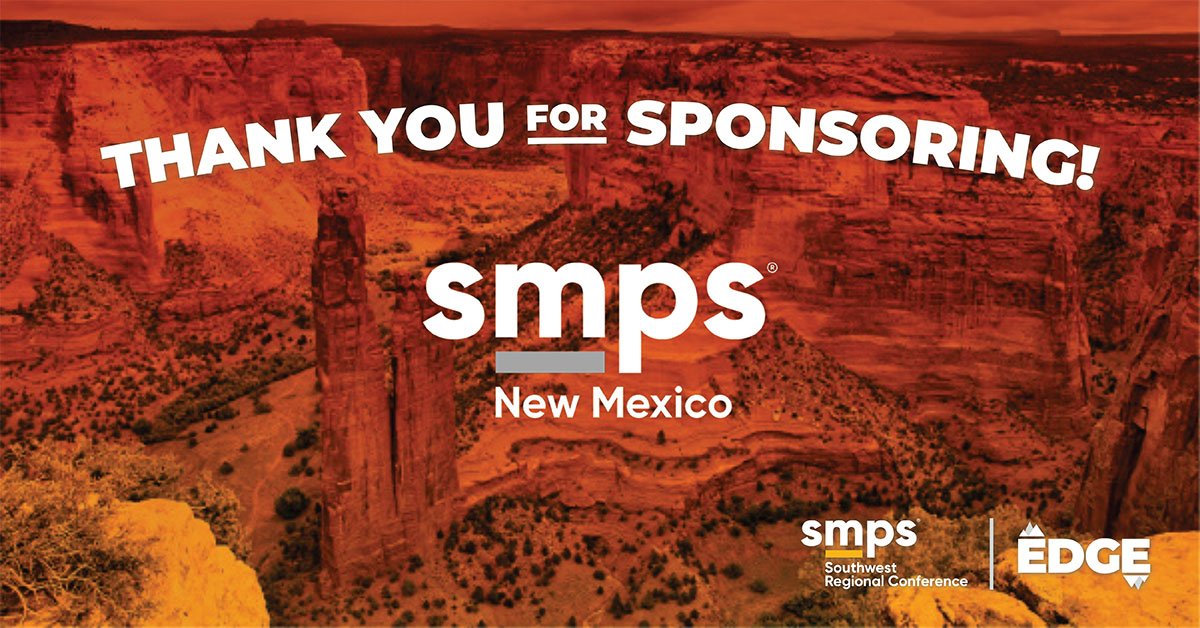 SMPSswrc's tweet photo. Special thanks to one of our sponsors! SMPS New Mexico is the premier Architecture/Engineering/Construction marketing and business development association.
Check them out here: https://t.co/Smoq7MYU7G 
@SMPSNewMexico https://t.co/9b0Nnd0RIt
