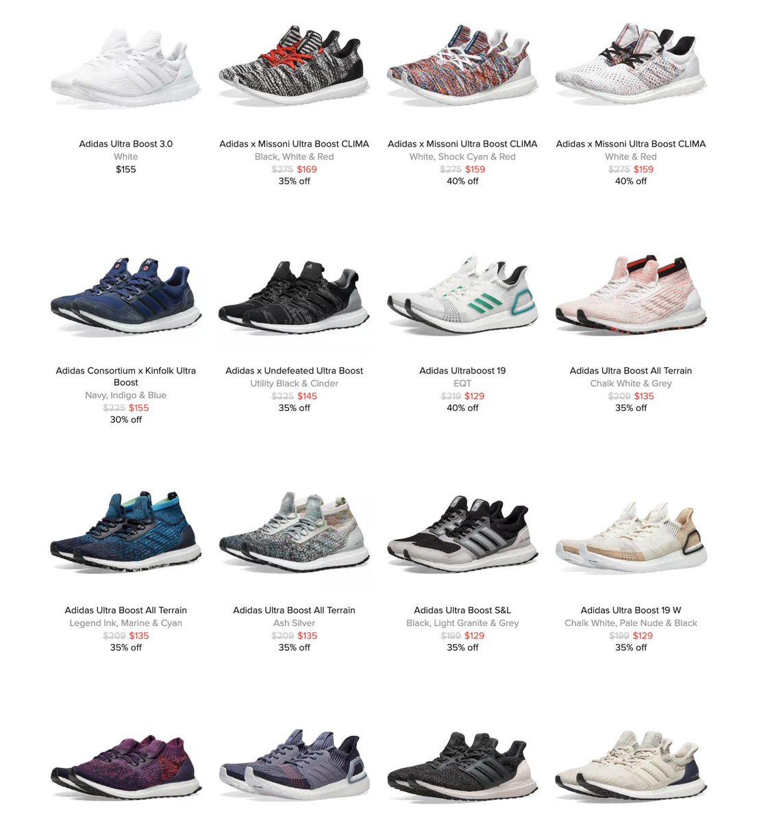 off via End adidas Ultra Boost styles 