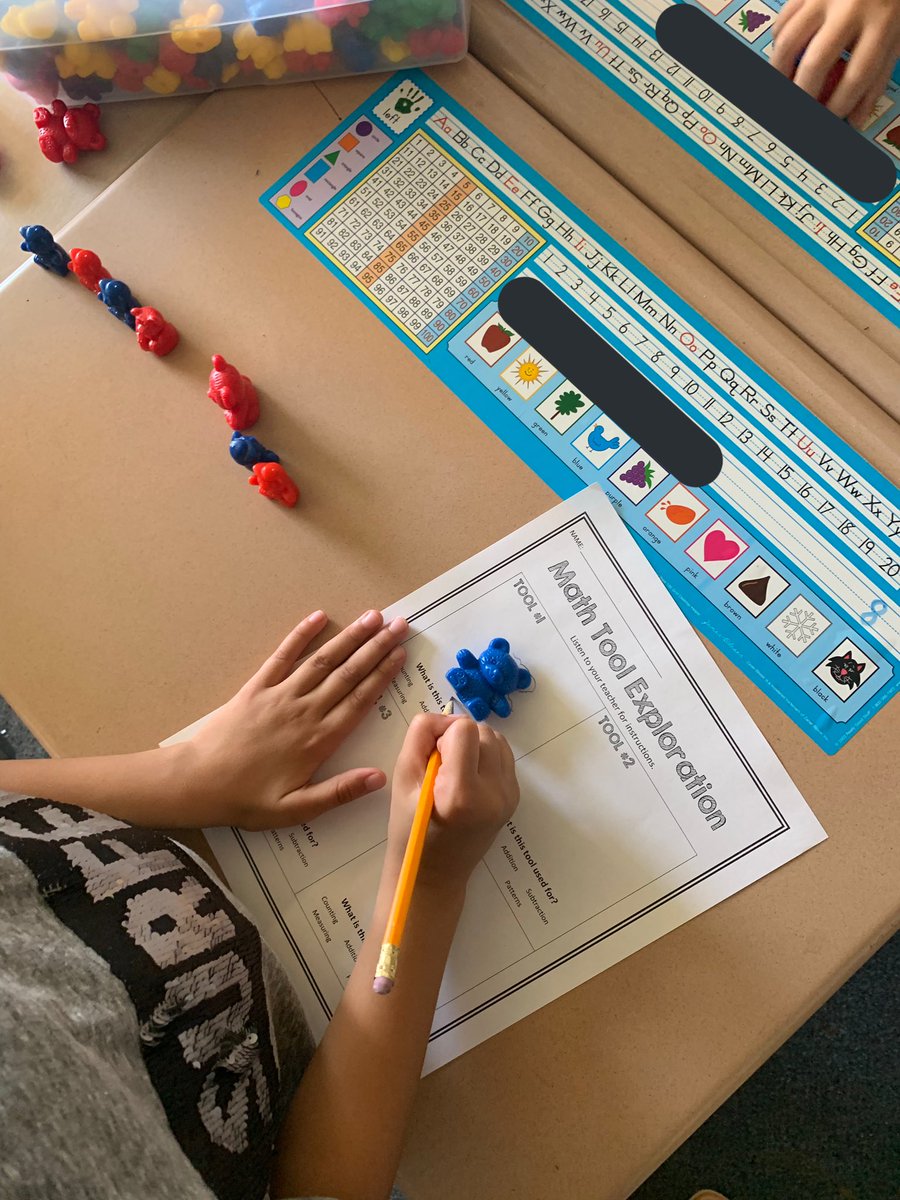 MissCongleton's tweet image. We are busy learning the importance of math tools and how they can help us learn and better understand numbers!