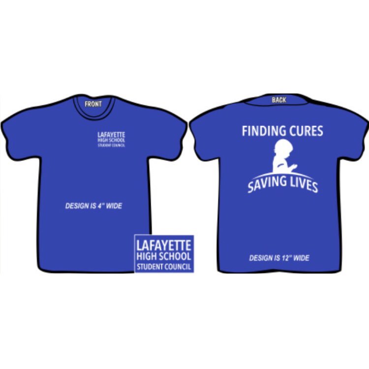 Deadline to register for a t-shirt for the St. Jude Walk is today❕❕ You can pick your shirt size when you sign up!!